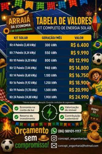 Energia solar é com a CONCEPT!