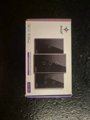 Interruptor digital de 3 botões EKAZA