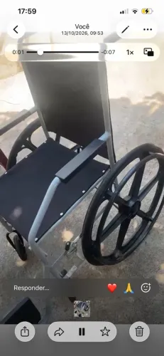 Cadeira de rodas seminova 120 reais