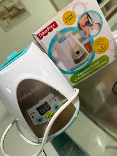 Aquecedor digital de mamadeiras e alimentos fisher peixe