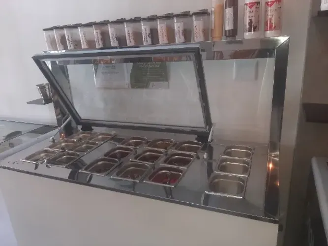 Balcão para açaí refrigerado ou seco, e com aquecimento para caldas