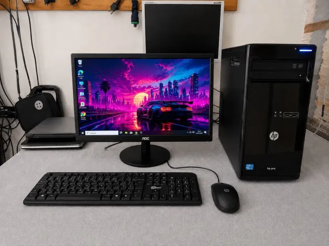 Computador Completo HP + Monitor AOC | i3 | 6GB | Wi-Fi | A Partir de R$ 799