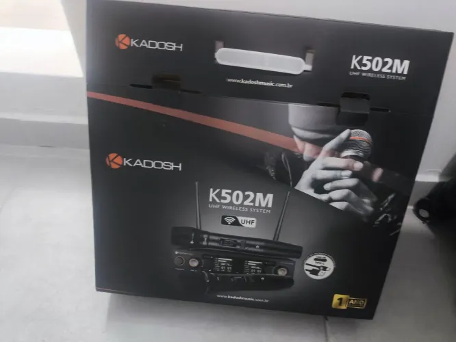 MICROFONE KADOSH LACRADO NOVO NA CAIXA COM NOTA