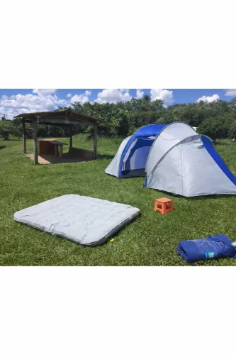 Barraca camping 2 quartos casal 4 pessoas 