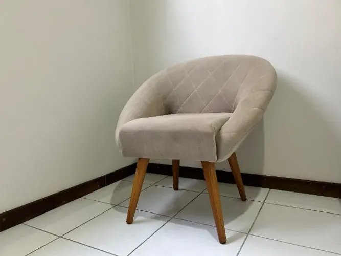 Poltrona de veludo
