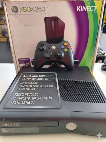 Xbox rgh lotado de jogos,funciona jogos pelo cd,10 x no cartao,garantia