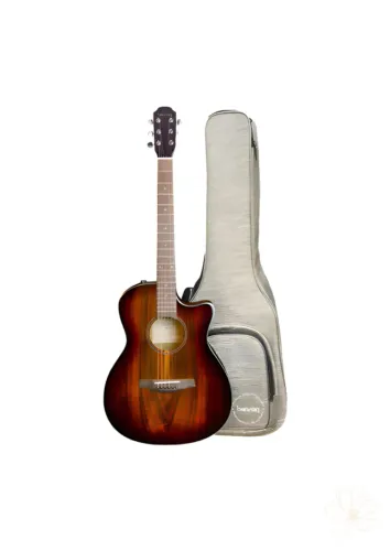 Violao C/ Efeitos Benson Exf500-cfx Tampo Koa Maciço C/ Bag