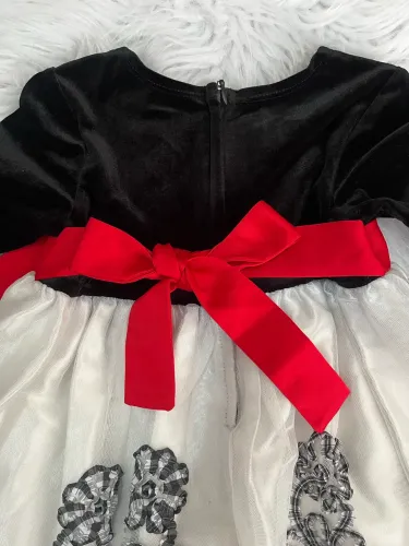 Vestido de Festa Infantil Importado Bonnie Baby - 18 Meses (Aveludado)