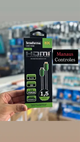 Cabo Hdmi 2.1 120 Hertz 8K de 1,5 Metro