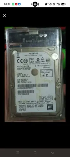 HD Externo HITACHI SATA 750 GB