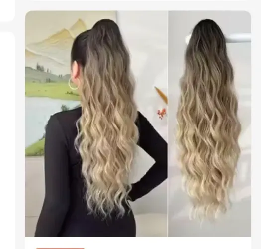 Cabelo rabo de cavalo bio fibra