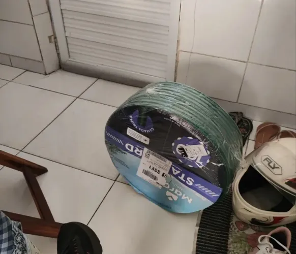 Mangueira de 10 metros com esguicho trançada e reforcada 7/16 - Anti dobra