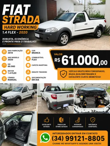Fiat Strada Working Hard 1.4 Fire Flex 8V CS 2020