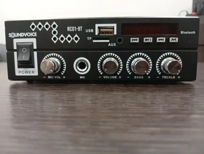 2 AMPLIFICADORES SOUNDVOICE RC01-BT