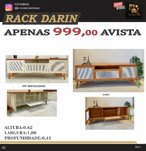 RACK DARIN 1,80M