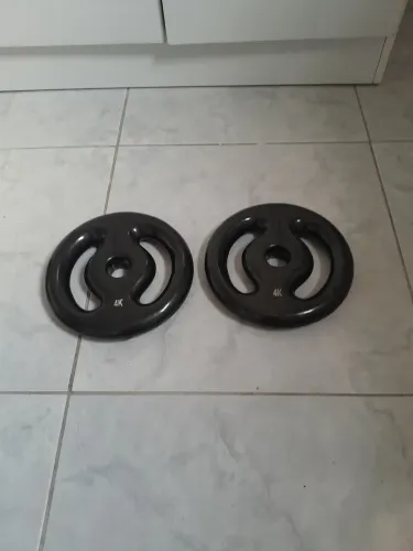 par de anilhas 4 kilo