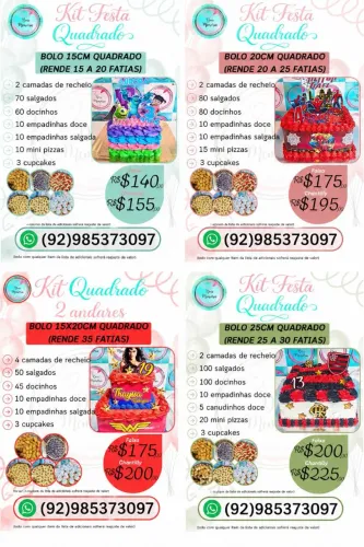 BOLO QUADRADO 