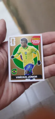 Figurinha Vinicius Jr Extra Ouro Copa do Mundo 2026