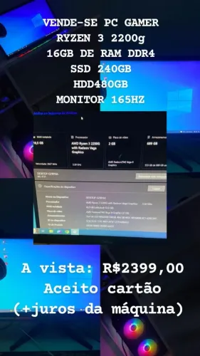 PC GAMER 16GB DE RAM