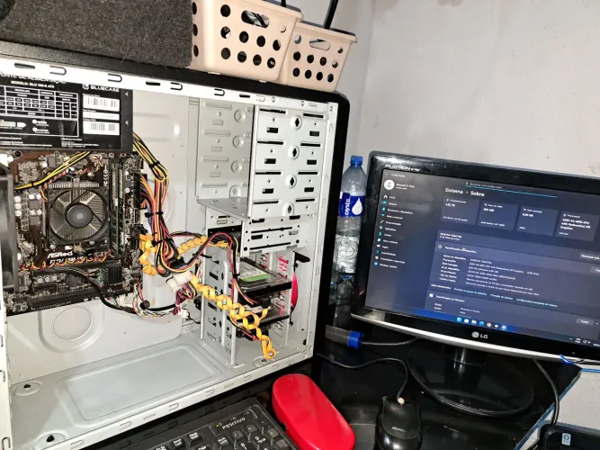 Kit Placa Mãe/Processador + 8GB de Ram 2x4GB