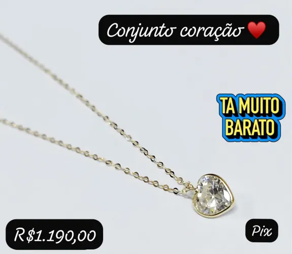 Conjunto de ouro 18k
