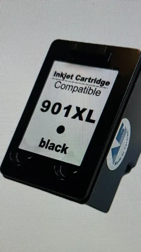 Cartucho de Tinta Preto Compatível HP 901XL 23 ml Officejet.