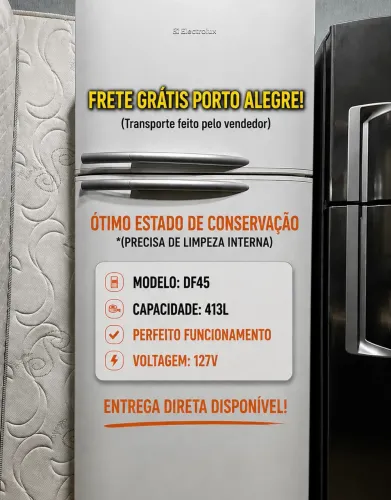 GELADEIRA ELECTROLUX FROST FREE DF45 PREMIUM - 413 LITROS (127V)