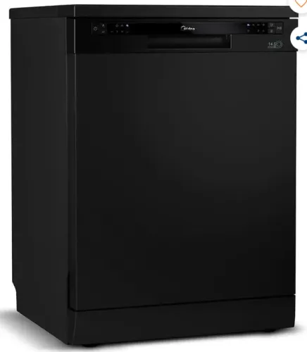 Lava Louças Midea 14 Serviços Preta DWA14P1 110V