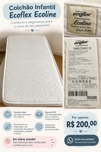 Colchão berço americano