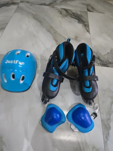Patins infantil, número 35. Novo. Cor azul.