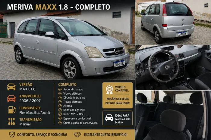 Chevrolet Meriva Maxx 1.8 MPFI 8V Flexpower 2007