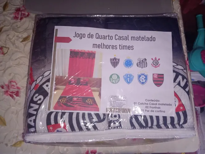 Jogo lençol do Corinthians 