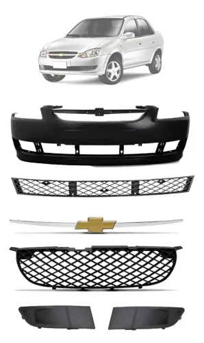 Parachoque dianteiro Chevrolet Corsa Classic novo + grade e emblema