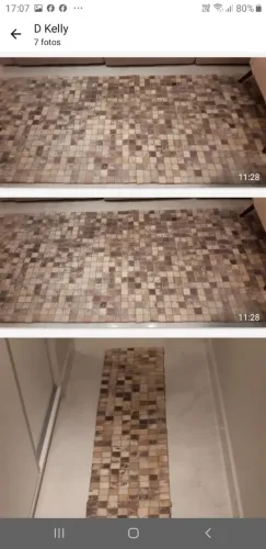 Tapete de couro luxo e passadeira  e   De R$ 3.890,00 por R$ 1.200.00 tamanho 3,20x2.00 