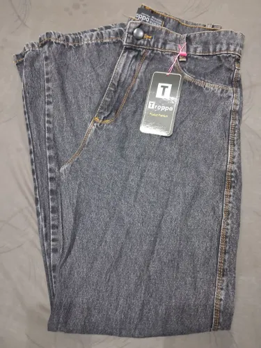 Calça wide leg 100% algodão