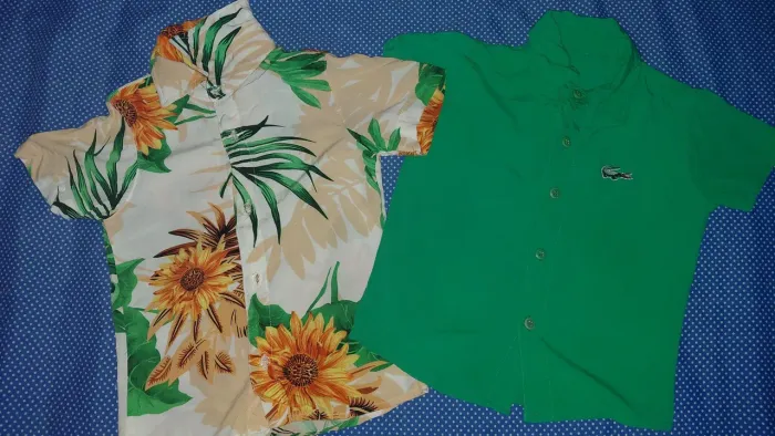 Vendo combo duas camisa infantil masculino veste 2 a 3 anos avenida Kennedy