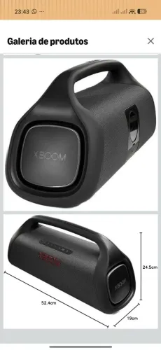 Caixa de som bluetooth LG xg9s