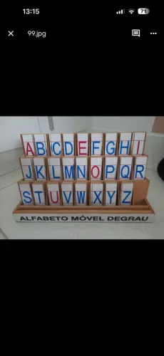 Alfabeto móvel degrau