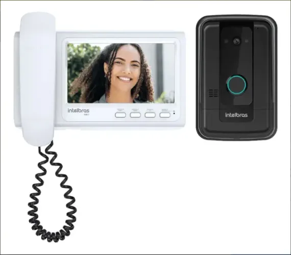 Vídeo Porteiro Intelbras IVR 7 com Tela para Residência