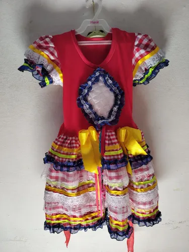 Vestido caipira infantil 