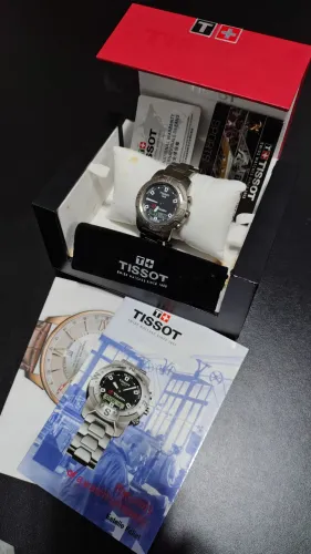 Relógio Tissot T-Touch Expert Gray Caixa 43mm Analógico Digital Estojo e Manual Originais 