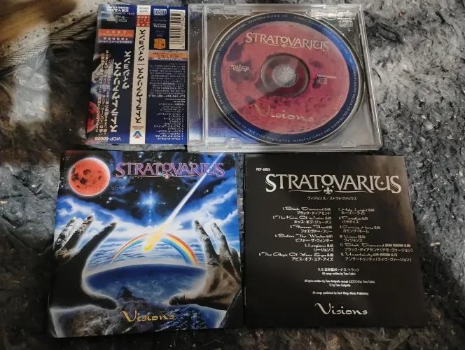 Cd stratovarius visions japonês com obi e livreto.