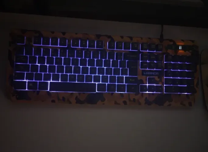 Kit teclado e mouse gamer warrior