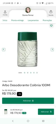 Perfume Arbor O Boticário ( lacrado)