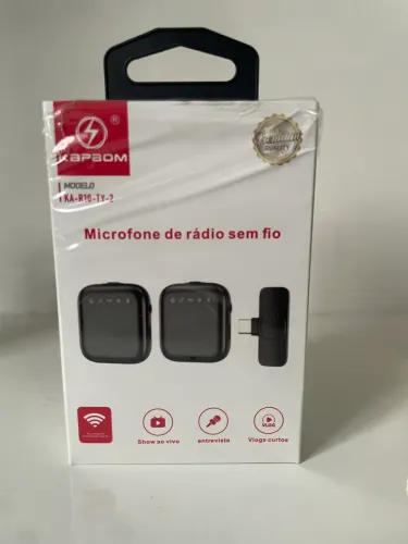 2 Microfones sem fio lapela 