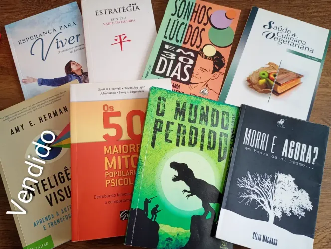 Lote Com 7 Livros Diversos (Psicologia, Literatura, Saúde) - Seminovo