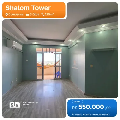 Shalom Tower - 3 Quartos(1 Suíte) - Compensa
