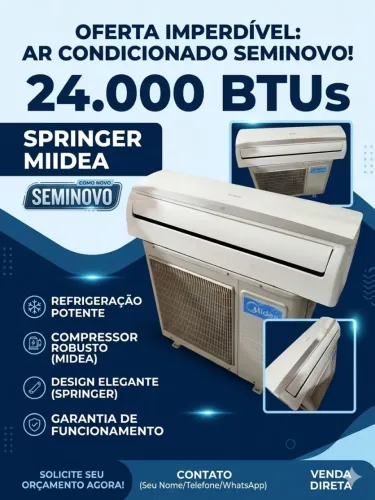 Ar condicionado 24.000 BTUS semi novo