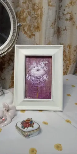 Porta retrato com pintura feita a mão