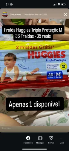 Fralda Huggies - Tripla proteção 